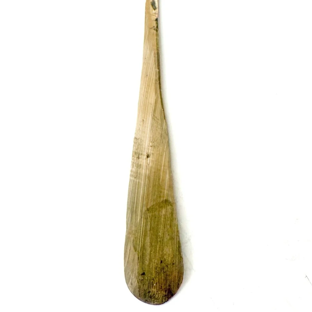 Vintage Hand Forged Brass Spoons Pair - Rustic‎ Primitive Farmhouse Kitchenware